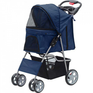 Pawise 12506 kolica 68X46X100cm Pet Stroller with 4 Wheels-Blue
