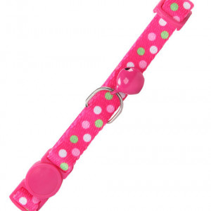 Pawise 28013 ogrlica za macke 30cm cat collar-polka dots,pink