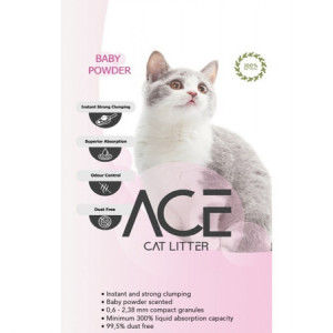 ACE Baby Powder super-klupčajući posip za mačke 5L