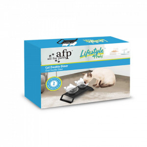 Afp 5738 posuda za hranu i vodu 2*200ml Lifestyle 4 Pets - Cat double dinner - Img 2