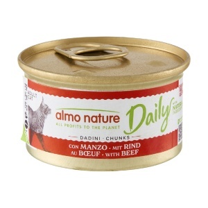 DAILY CAT konzerva 85g - Govedina u komadima GRAIN FREE – ALMO NATURE