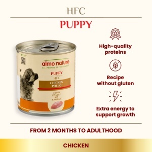 HFC DOG Konzerva 280g - PUPPY Piletina (za štenad) GLUTEN FREE – ALMO NATURE - Img 4