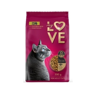 MY LOVE Adult cat food 300g Piletina