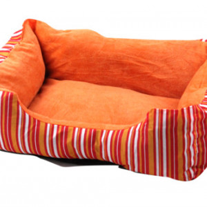 Pawise 12309 lezaljka50*38cm Dog Bed Cuddler -orange strip