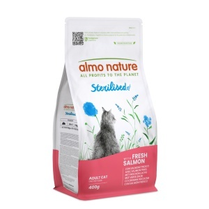 STERILISED CAT granule 400g - sa svježim mesom lososa – ALMO NATURE