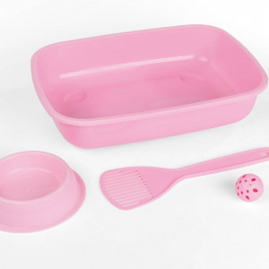 80500 SET ZA MACICE (toalet, lopatica, igracka, posuda) WELCOME kit GeorPlast - Img 3
