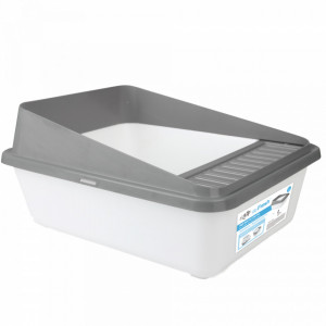Afp 2507 toalet za macke 58*45*25cm Go Fresh - High Back Cat Litter Box Large - Grey
