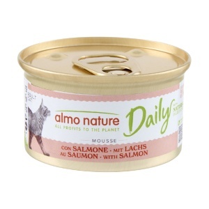 DAILY CAT konzerva 85g - Mus - Losos GRAIN FREE – ALMO NATURE