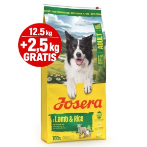 JOSERA LAMB & RICE 12,5kg +2.5kg GRATIS (Super premium)