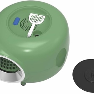 M-PETS 20400799 Toalet SPACE Cat Litter Box Green 57*55,2*44,3cm - Img 3