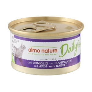 DAILY CAT konzerva 85g - Mus - Zečetina GRAIN FREE – ALMO NATURE
