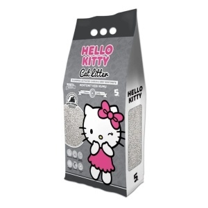 HELLO KITTY 5L Cat Litter Active Carbon - klupčajući posip za mačke