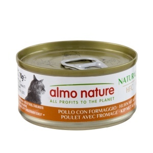 HFC CAT konzerva 70g - Piletina sa sirom (70% mesa) – ALMO NATURE