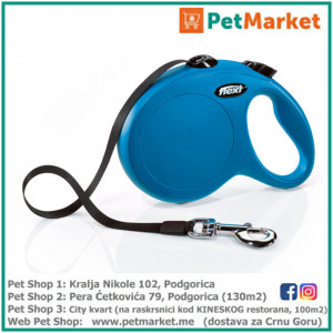KERBL Flexi povodac New Classic Blue XS 3m Tape