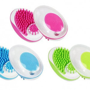 Pawise 11484 cetka 11,5cm 1 kom 2 in1 Grooming Bursh