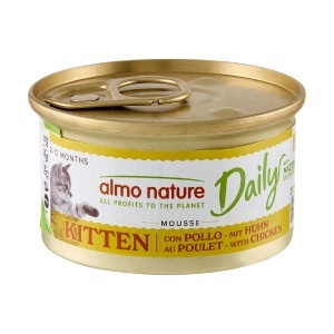 DAILY CAT konzerva 85g - Mus - KITTEN Piletina za mačiće GRAIN FREE – ALMO NATURE