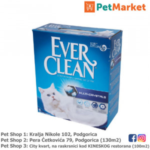 EVER CLEAN 6L Posip za mačke MULTI CRYSTALS