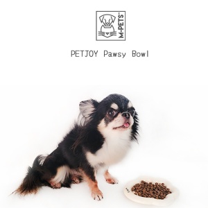 MPETS 20502299 Posuda PETJOY Pawsy Bowl M WHITE 175ml 20*2,5cm - Img 2