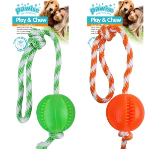 Pawise 14558 Igracka za pse 40cm *1kom lopta ball play and chew