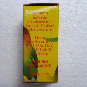 PTICAMIN 10ML - vitamini za ptice - Img 2