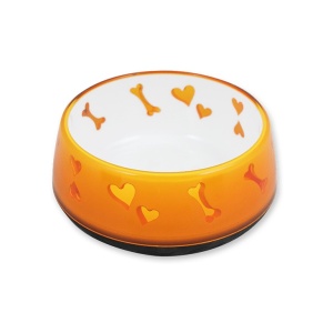 Afp 5725 Posuda za pse Lifestyle Dog 12 x 12 x 5 cm Love Bowl Orange S