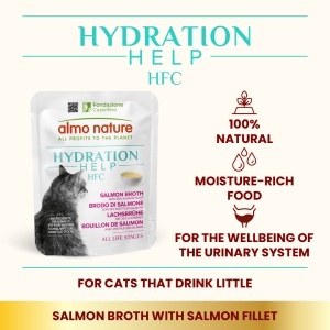 HFC CAT Kesica 50g - Losos čorba sa fileom od lososa MONO-PROTEIN – ALMO NATURE - Img 3