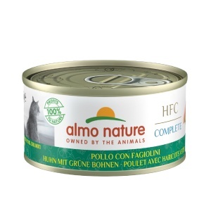 HFC CAT konzerva 70g - Piletina i zeleni pasulj MONO-PROTEIN (55% mesa ) – ALMO NATURE