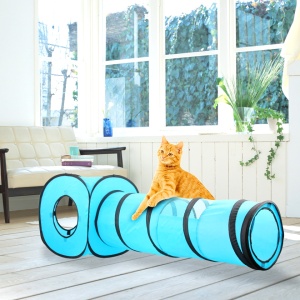 Pawise 28568 Tunnel za macke 2 u 1 Play tunnel and cube