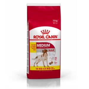 Royal Canin Medium Adult 15 kg +3kg GRATIS