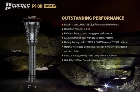 Lanterna led Speras P10R - Img 2