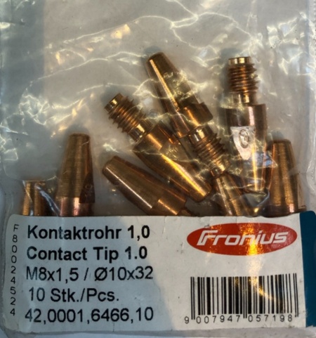 Set 10 buc - diuze contact Fronius M8x1.0/1.5x32 - Img 2