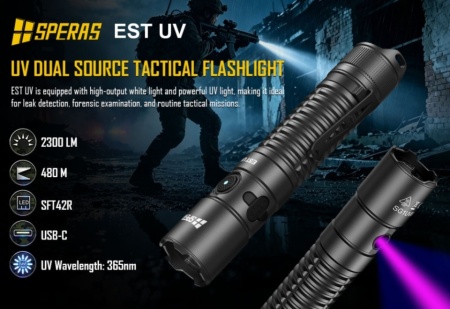Lanterna led Speras EST UV - Img 2