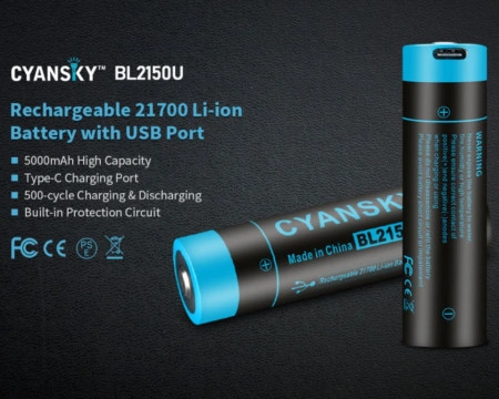 Acumulator Li-ion Cyansky 21700 5000mAh - Img 5