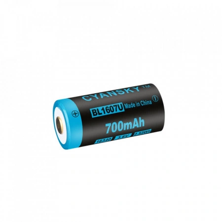 Acumulator Li-ion Cyansky 16340 700mAh - Img 2