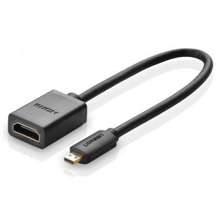 Видео адаптер Ugreen HDMI към Micro HDMI 19pin 20cm (20134) черен