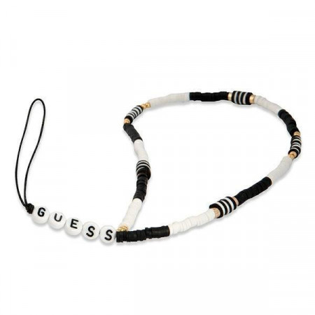 Висулка GUESS GUSTBCKH Heishi Beads черно и бяло