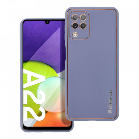 Гръб от еко кожа FORCELL Leather - Samsung Galaxy A22 син