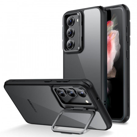 Гръб със стойка ESR Classic Kickstand - Samsung Galaxy S23+ прозрачен с черна рамка