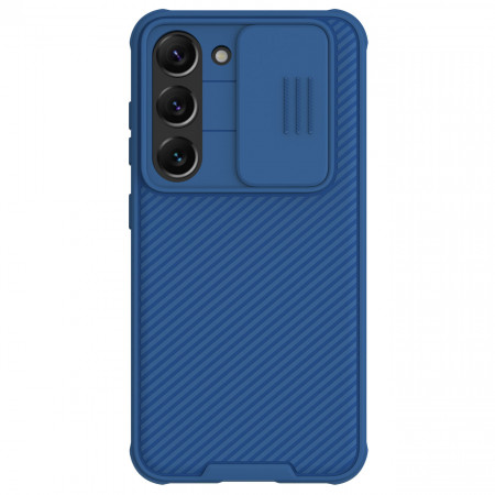 Гръб с подвижно покритие за камерата NILLKIN CamShield Pro - Samsung Galaxy S23+ син