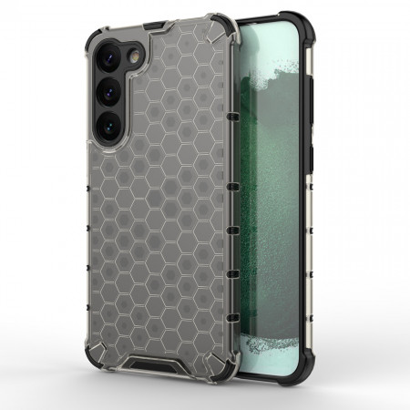 Гръб Honeycomb Armor със силиконов бъмпер - Samsung Galaxy S23 Plus черен