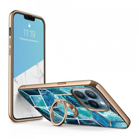Гръб SUPCASE IBLSN Cosmo Snap с ринг държач - iPhone 13 Pro морскосин