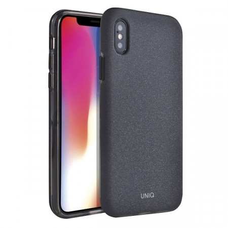 Гръб UNIQ Lithos - iPhone X / XS черен