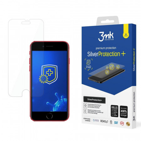 Гъвкав протектор с антимикробно покритие 3mk Silver Protection+ - iPhone 6 / 6s / 7 / 8 / SE (2nd gen) / SE (3rd gen)