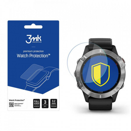 Гъвкав протектор с пълно покритие 3mk Watch Protection v. Flexible Glass Lite – Garmin Fenix 6