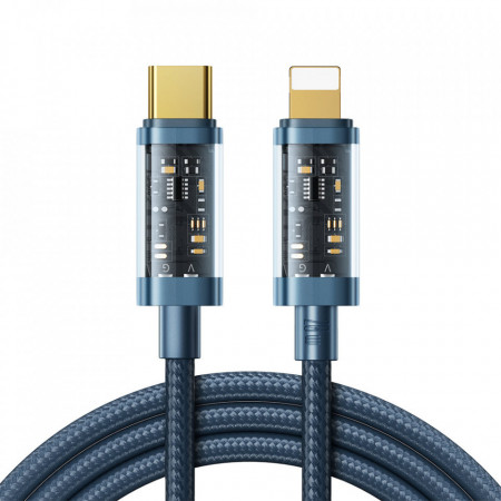 Кабел за зареждане и данни JOYROOM USB Type C към Lightning Power Delivery 20W 1.2m (S-CL020A12) син