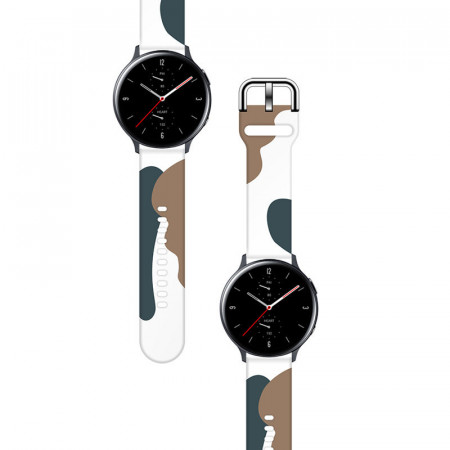 Каишка за часовник Strap Moro - Samsung Galaxy Watch4 Classic 42mm wristband bracelet (1) черен камуфлаж