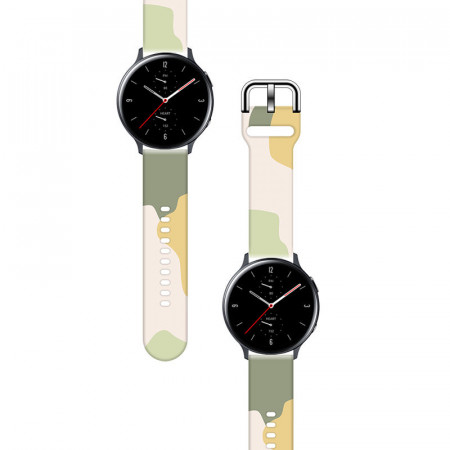Каишка за часовник Strap Moro - Samsung Galaxy Watch4 Classic 42mm wristband bracelet (14) черен камуфлаж