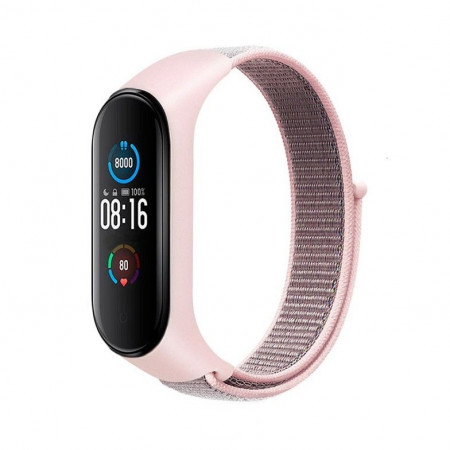 Каишка за часовник - Xiaomi Mi Band 3 / Band 4 / Band 5 / Band 6 / Band 7 розов (07)