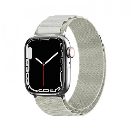 Каишка със стоманена закопчалка Alpine - Apple Watch Ultra 49mm / Ultra 2 49mm / 45mm Series 9 / 45mm Series 8 / 45mm Series 7 / 44mm SЕ (2nd gen) / 44mm SE / 44mm Series 6 / 44mm Series 5 / 44mm Series 4 / 42mm Series 3 / 42mm Series 2 сребрист