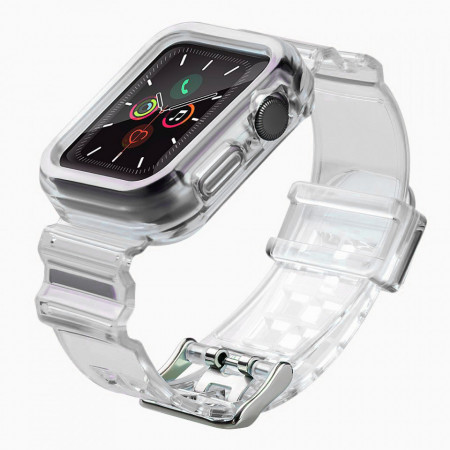 Калъф за корпус на часовник с каишка Strap Light - Apple Watch 42mm Series 3 / 42mm Series 2 черен